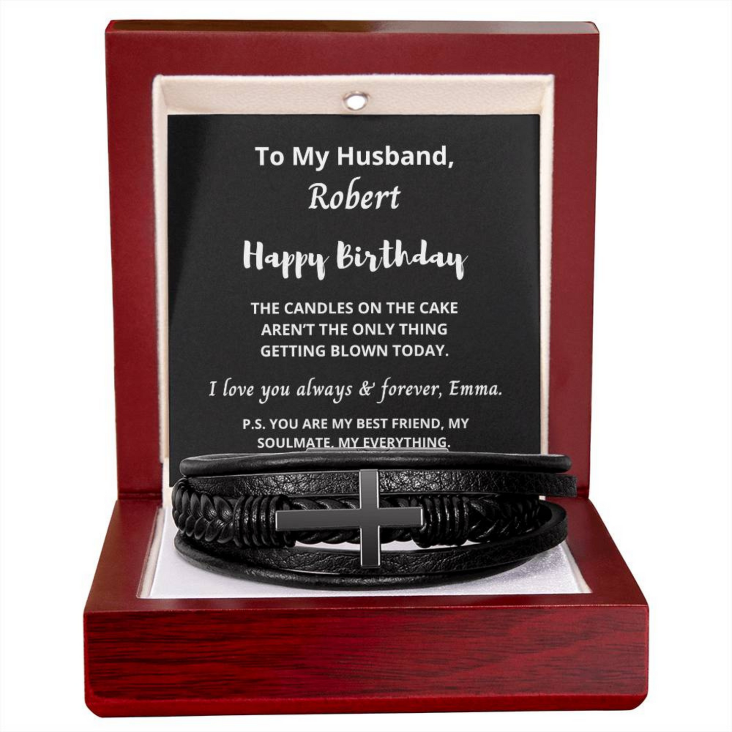 Personalised Gift for Husband, Custom Anniversary Gift for Him, Wedding Gift for Husband, Long Distance Relationship Gift for Boyfriend