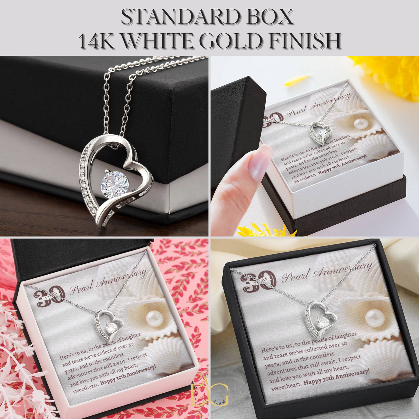 Partner Necklace for 30th Anniversary, 30th Wedding Anniversary gift for Wife, Pearl Wedding Anniversary, Gift for Wife on 30th Anniversary