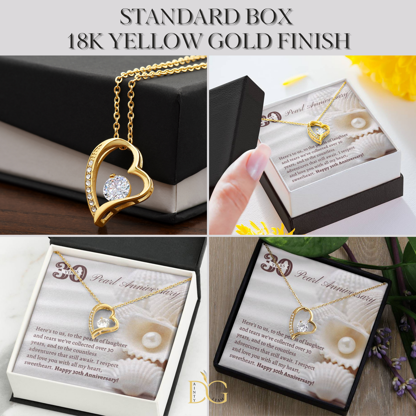 Partner Necklace for 30th Anniversary, 30th Wedding Anniversary gift for Wife, Pearl Wedding Anniversary, Gift for Wife on 30th Anniversary