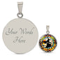 Cute Ghost Personalized Pendant Necklace Gift For Halloween Lover Gift For Spooky Season Ghost Jewelry Gift For Autumn Season Jewelry Gifts
