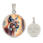Lynx Pendant Necklace Personalized Engraved Celtic Cat Lover Jewelry Zodiac Charm Spirit Animal Mystical Wildcat Gift for Her Mother Wife