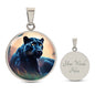 Jaguar Engraved Celtic Native American Zodiac Animal Charm Pendant Personalized Necklace Protection Spirit Dream Cat Jewelry Gift