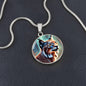 Lynx Pendant Necklace Personalized Engraved Celtic Cat Lover Jewelry Zodiac Charm Spirit Animal Mystical Wildcat Gift for Her Mother Wife