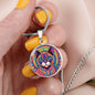 Siamese Cat Jewelry Gift For Cat Lover, Seal Siamese Cat, Feline Necklace, Pet Owner Cat Charm, Retro Trippy Art Pendant, Groovy Vintage Art