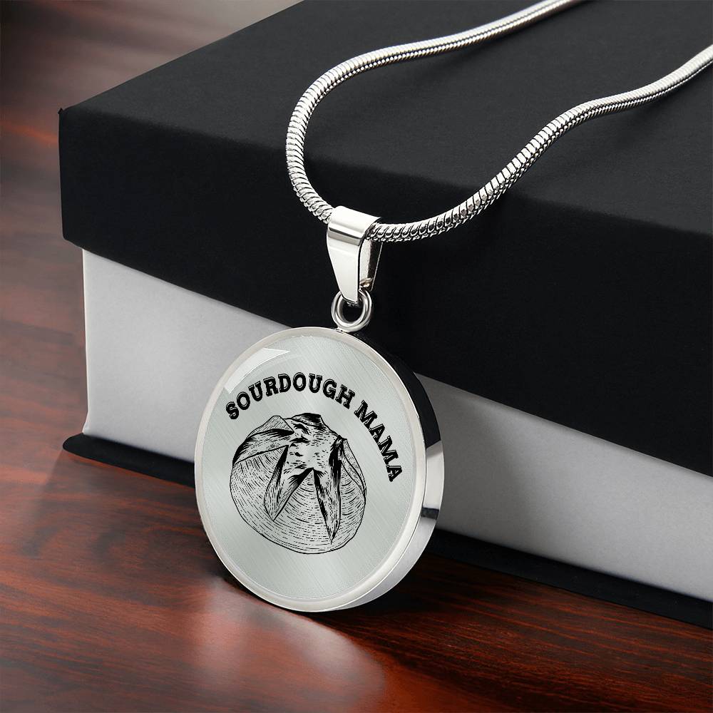 Sourdough Mama Baking Pendant Sourdough Baking Necklace Homesteading Pendant Necklace Gifts Baking Enthusiast Gift for Sourdough Bread Baker