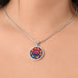 Sakura Pendant Necklace, April Birth Month Flower, Aries Taurus Birthday Gifts, Birthflower Pendant Necklace Jewelry, Floral Trippy Art