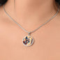 Lynx Pendant Necklace Personalized Engraved Celtic Cat Lover Jewelry Zodiac Charm Spirit Animal Mystical Wildcat Gift for Her Mother Wife