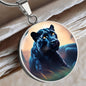 Jaguar Engraved Celtic Native American Zodiac Animal Charm Pendant Personalized Necklace Protection Spirit Dream Cat Jewelry Gift