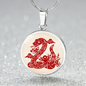 Chinese Zodiac Snake Necklace, Year of The Snake Necklace Gold, Personalized Chinese Zodiac Silver Pendant, 2025 Chinese Lunar New Year