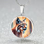 Lynx Pendant Necklace Personalized Engraved Celtic Cat Lover Jewelry Zodiac Charm Spirit Animal Mystical Wildcat Gift for Her Mother Wife