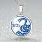 Chinese Zodiac Snake Necklace, Year of The Snake Necklace Gold, Personalized Chinese Zodiac Silver Pendant, 2025 Chinese Lunar New Year