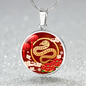 Chinese Zodiac Snake Necklace, Year of The Snake Necklace Gold, Personalized Chinese Zodiac Silver Pendant, 2025 Chinese Lunar New Year