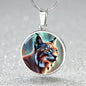 Lynx Pendant Necklace Personalized Engraved Celtic Cat Lover Jewelry Zodiac Charm Spirit Animal Mystical Wildcat Gift for Her Mother Wife