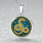 Chinese Zodiac Snake Necklace, Year of The Snake Necklace Gold, Personalized Chinese Zodiac Silver Pendant, 2025 Chinese Lunar New Year