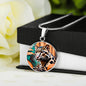 Clouded Leopard Pendant Necklace Personalized Engraved Animal Lover Jewelry Zodiac Charm Spirit Animal Resilience Gift for Her Mother Wife