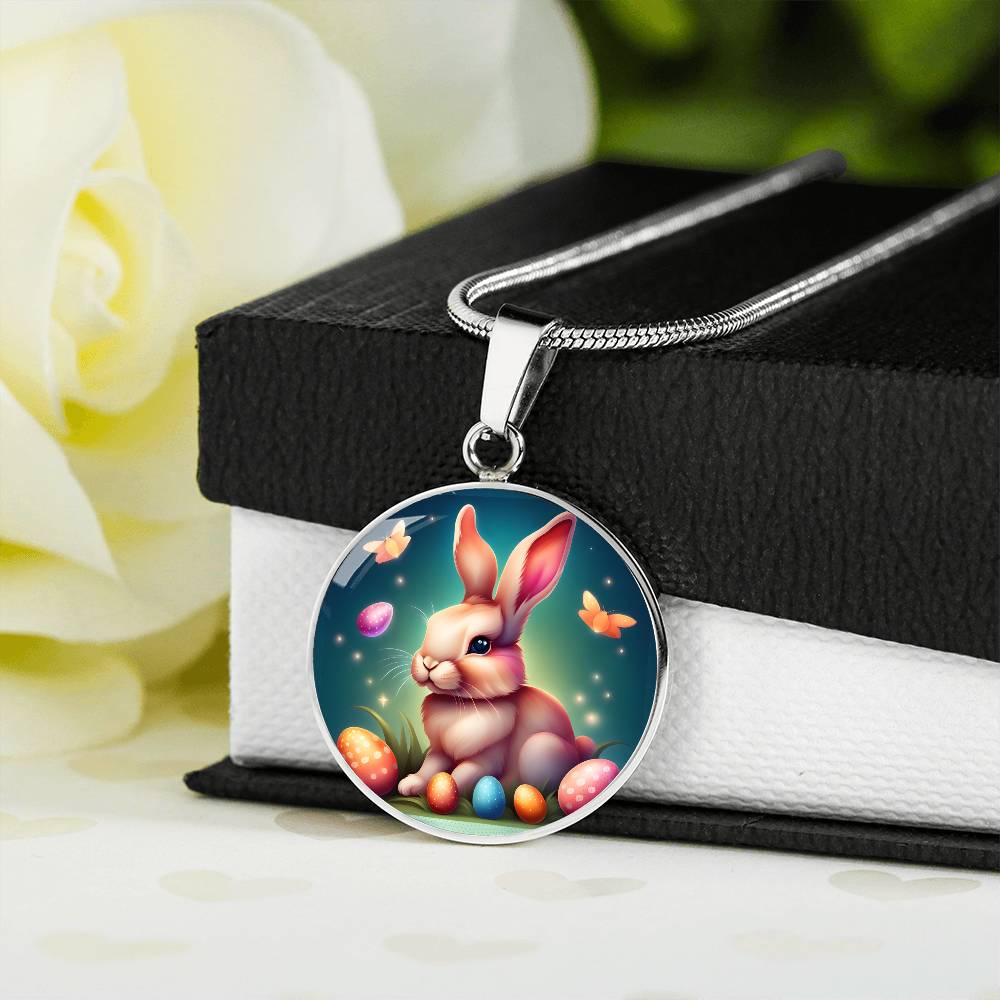 Personalized Year of the Rabbit 3D Pendant Chinese Zodiac Animal Engraved Jewelry Mothers Day Gift Easter Bunny Necklace Festive Spirit