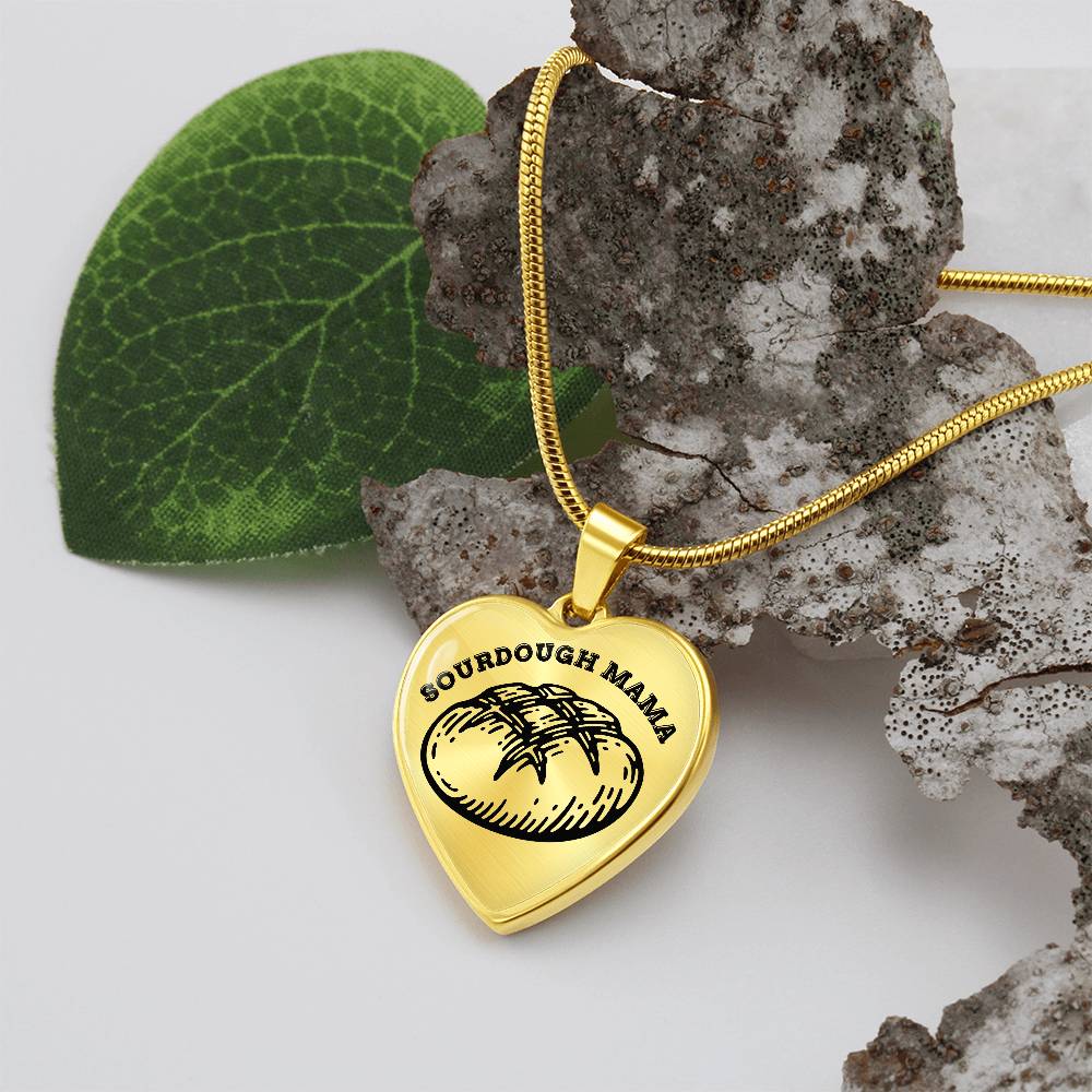 Sourdough Mama Baking Pendant Sourdough Baking Necklace Homesteading Pendant Necklace Gifts Baking Enthusiast Gift for Sourdough Bread Baker