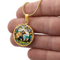 Mama Bear and Cub Stained Glass Personalized Pendant Necklace Gift For Mom Grandma Jewelry Momma Bear Baby Shower Gifts For Birthday