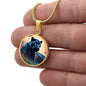 Jaguar Engraved Celtic Native American Zodiac Animal Charm Pendant Personalized Necklace Protection Spirit Dream Cat Jewelry Gift