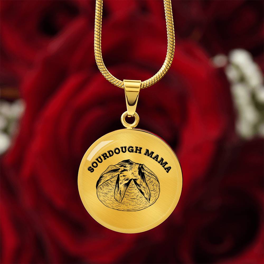 Sourdough Mama Baking Pendant Sourdough Baking Necklace Homesteading Pendant Necklace Gifts Baking Enthusiast Gift for Sourdough Bread Baker