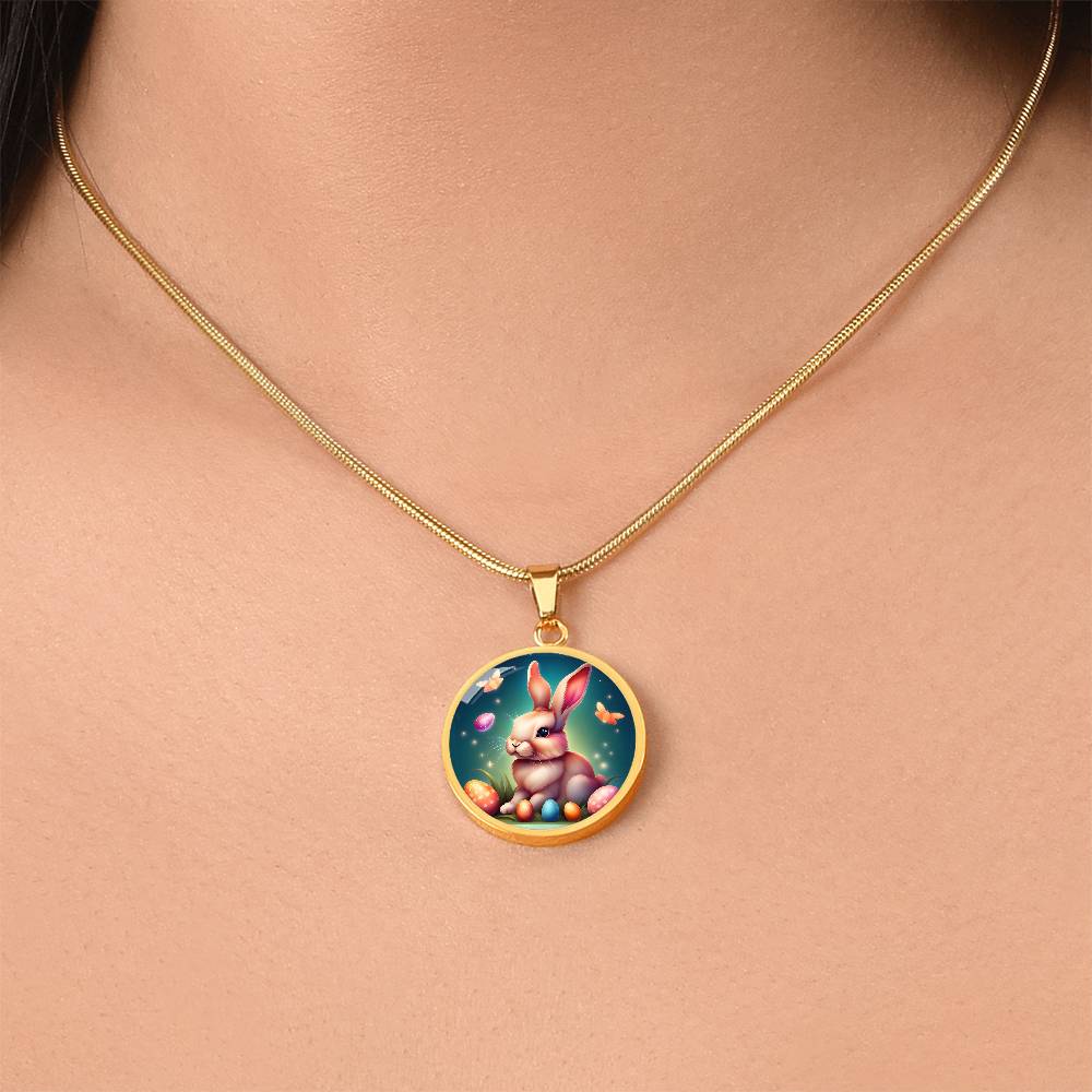 Personalized Year of the Rabbit 3D Pendant Chinese Zodiac Animal Engraved Jewelry Mothers Day Gift Easter Bunny Necklace Festive Spirit