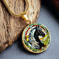 Black Stallion Pendant Necklace Horse Chinese Zodiac Animal Pendant Stained Glass Pony Art Jewelry Horse Lover Gift Dream Spirit Animal