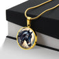 Black Stallion Pendant Necklace Horse Chinese Zodiac Animal Pendant 3D Dreamy Pony Art Jewelry Horse Lover Gift Dream Spirit Animal
