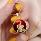 Chinese Zodiac Snake Necklace, Year of The Snake Necklace Gold, Personalized Chinese Zodiac Silver Pendant, 2025 Chinese Lunar New Year
