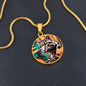 Clouded Leopard Pendant Necklace Personalized Engraved Animal Lover Jewelry Zodiac Charm Spirit Animal Resilience Gift for Her Mother Wife