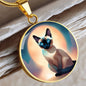 Siamese Cat Jewelry Gift For Cat Lover, Siamese Cats, Seal Siamese, Cat pendant, Siamese Cat Gift, Feline Necklace, Pet Owner Cat Charm