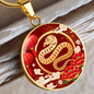Chinese Zodiac Snake Necklace, Year of The Snake Necklace Gold, Personalized Chinese Zodiac Silver Pendant, 2025 Chinese Lunar New Year