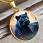 Jaguar Engraved Celtic Native American Zodiac Animal Charm Pendant Personalized Necklace Protection Spirit Dream Cat Jewelry Gift
