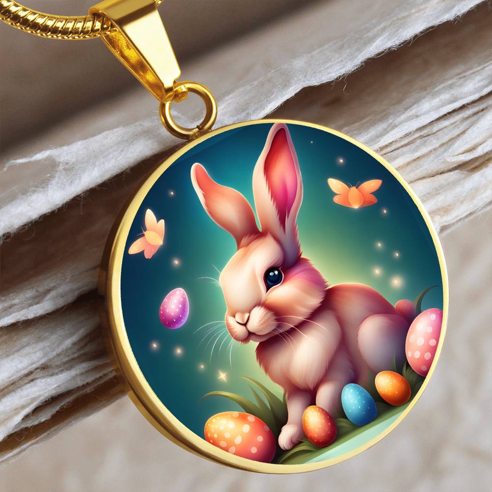 Personalized Year of the Rabbit 3D Pendant Chinese Zodiac Animal Engraved Jewelry Mothers Day Gift Easter Bunny Necklace Festive Spirit