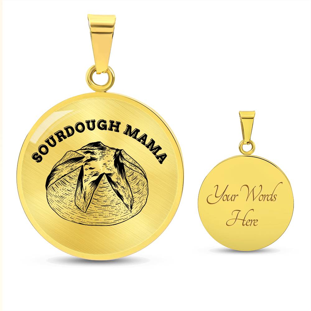 Sourdough Mama Baking Pendant Sourdough Baking Necklace Homesteading Pendant Necklace Gifts Baking Enthusiast Gift for Sourdough Bread Baker