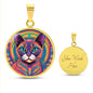 Siamese Cat Jewelry Gift For Cat Lover, Seal Siamese Cat, Feline Necklace, Pet Owner Cat Charm, Retro Trippy Art Pendant, Groovy Vintage Art