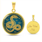 Chinese Zodiac Snake Necklace, Year of The Snake Necklace Gold, Personalized Chinese Zodiac Silver Pendant, 2025 Chinese Lunar New Year