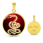 Chinese Zodiac Snake Necklace, Year of The Snake Necklace Gold, Personalized Chinese Zodiac Silver Pendant, 2025 Chinese Lunar New Year