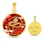 Chinese Zodiac Snake Necklace, Year of The Snake Necklace Gold, Personalized Chinese Zodiac Silver Pendant, 2025 Chinese Lunar New Year