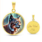 Lynx Pendant Necklace Personalized Engraved Celtic Cat Lover Jewelry Zodiac Charm Spirit Animal Mystical Wildcat Gift for Her Mother Wife