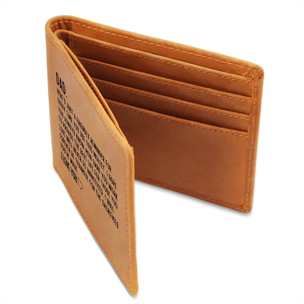 Wallet for Dad - Perfect Birthday, Valentine's Day, & Father's Day Gift from Son or Daughter, Dad Keepsake, Best Dad Ever, Gifts for Father