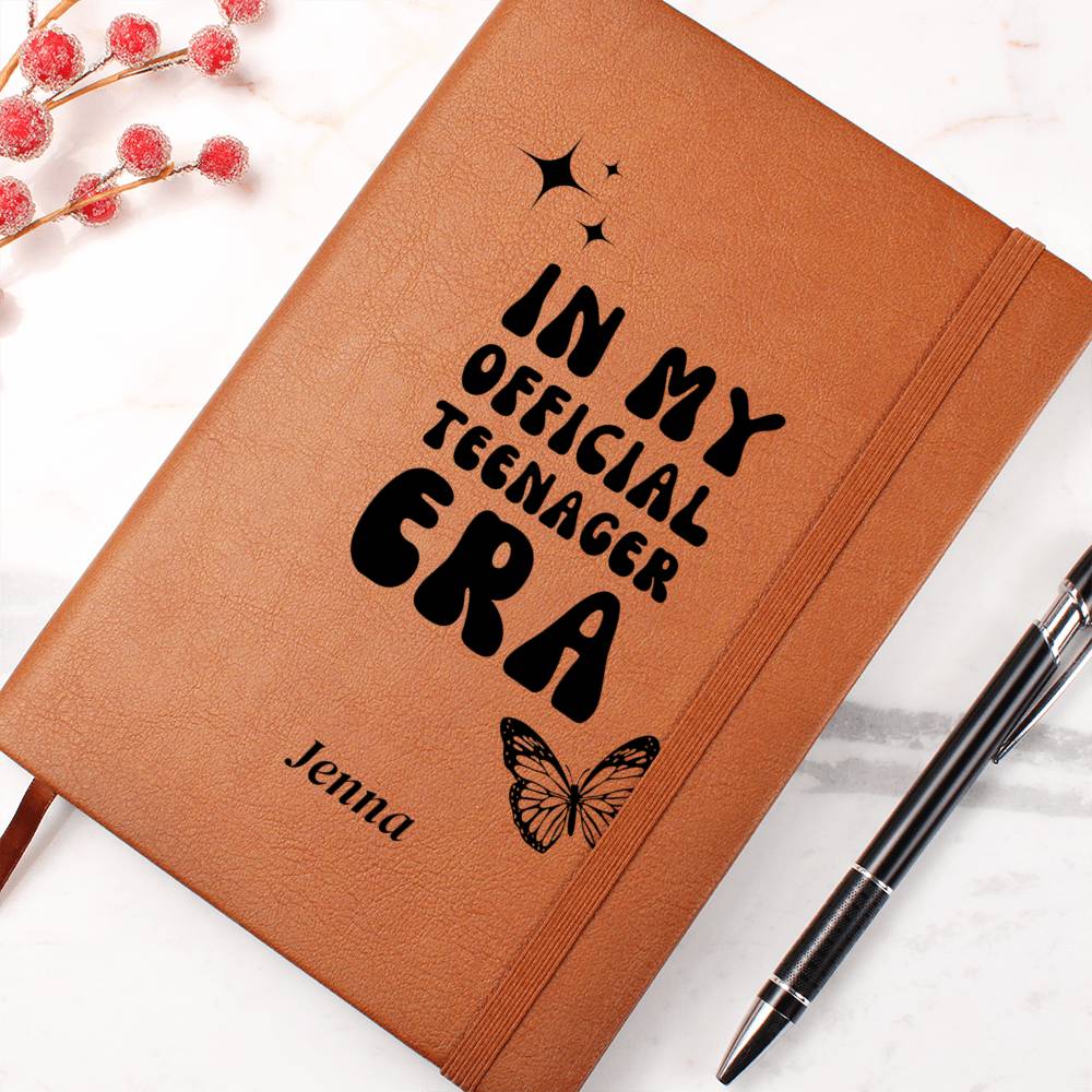 13 Teenager Era, Official Teenager, Custom Girls In My Official Teenager Era, 13th  Official Teenager Birthday Gift, Teen Aged Child Journal