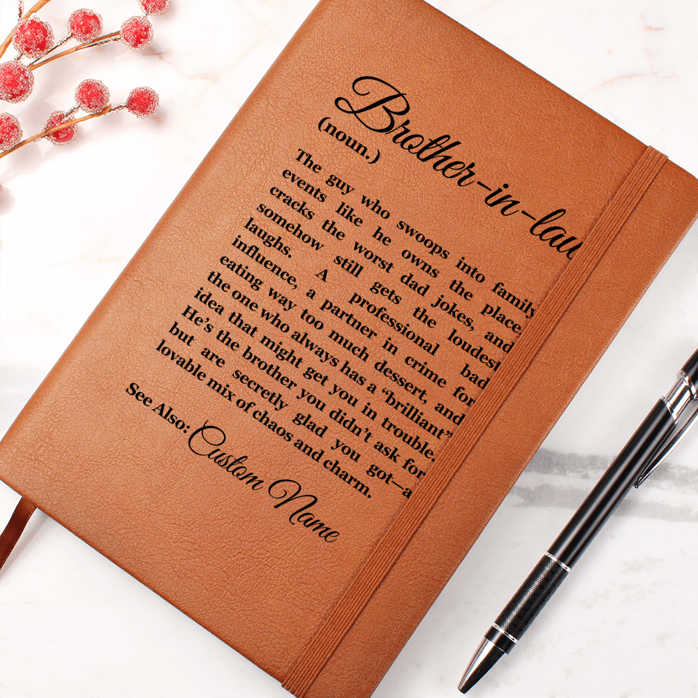 Birthday Gift for Brother in Law, Heartfelt Keepsake, Brother Journal, Brother in Law Appreciation, Thoughtful Sentimental Christmas Gift