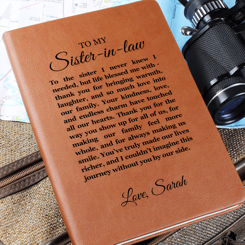 Birthday Gift for Sister in Law, Heartfelt Keepsake, Sister in law Journal, Sister in Law Appreciation, Thoughtful Sentimental Gift for Her