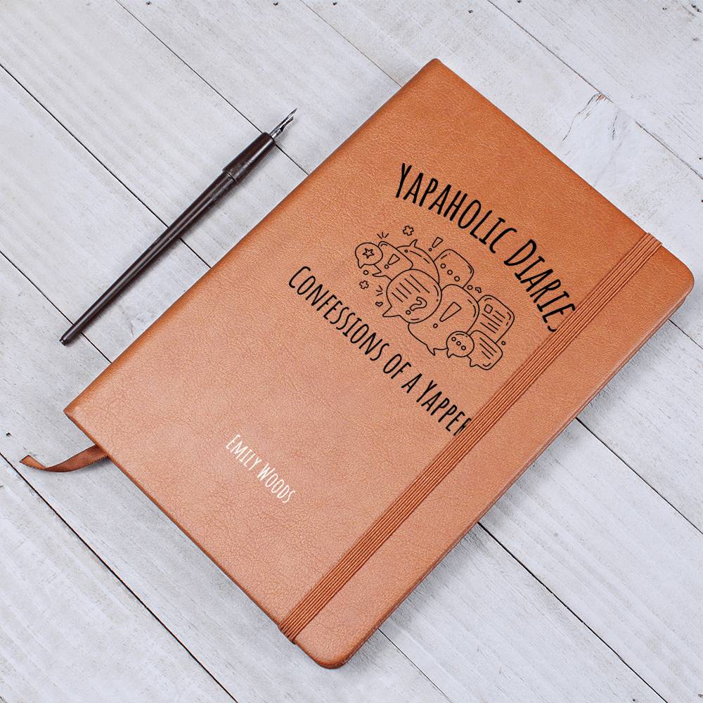 Yapaholic Confessions Professional Yapper Journal Gifts For Her Gift For Friend Sarcastic Meme Tee Funny Y2K Certified Yapper Diary
