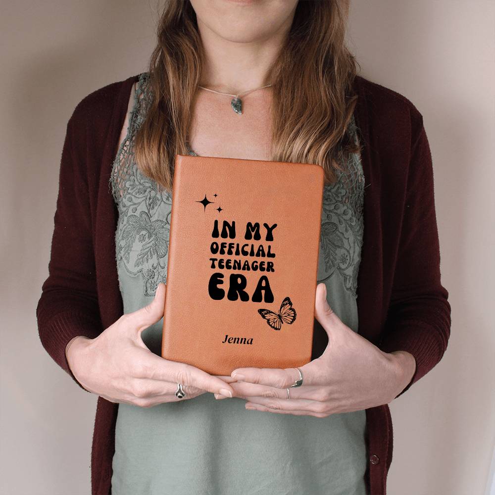 13 Teenager Era, Official Teenager, Custom Girls In My Official Teenager Era, 13th Official Teenager Birthday Gift, Teen Aged Child Journal