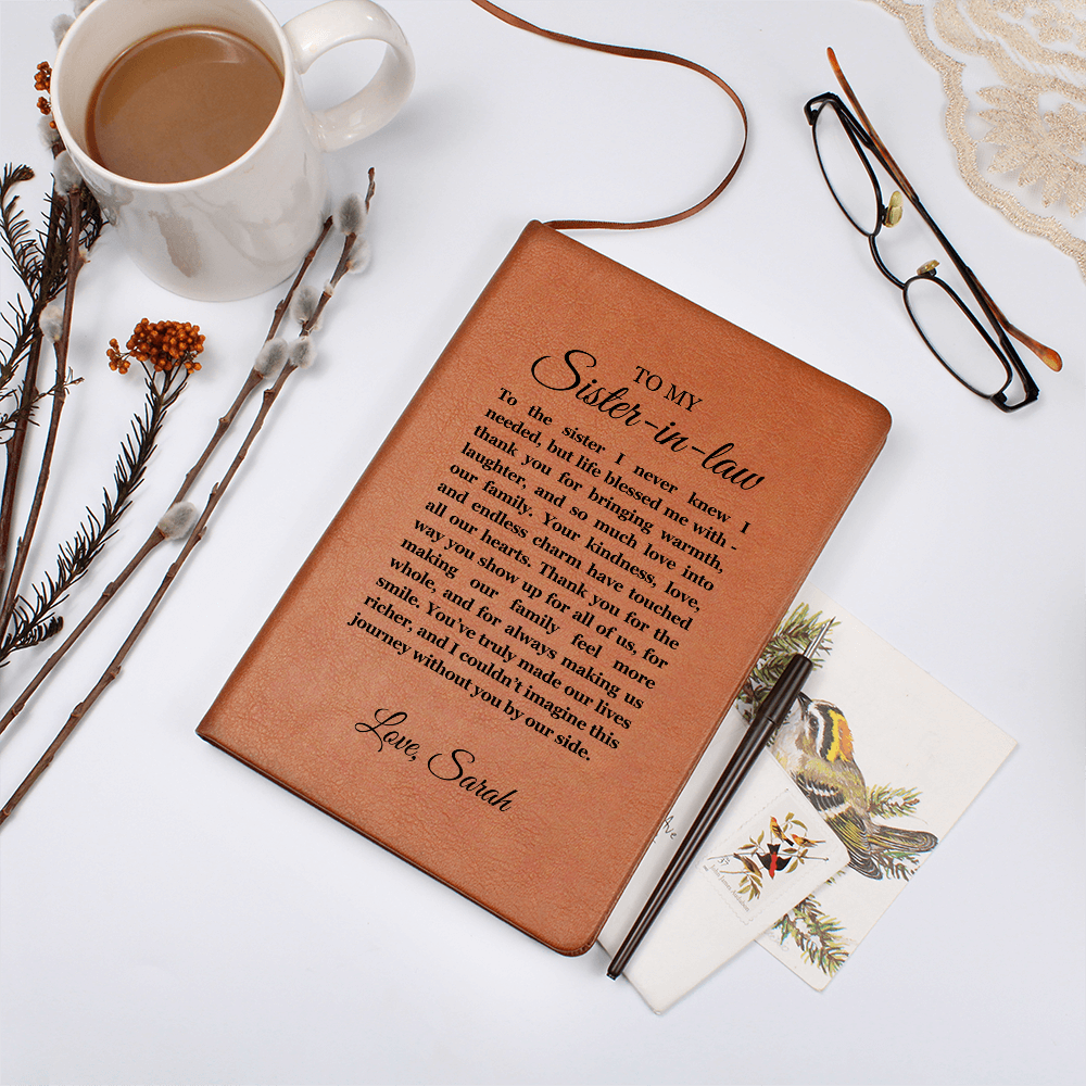 Birthday Gift for Sister in Law, Heartfelt Keepsake, Sister in law Journal, Sister in Law Appreciation, Thoughtful Sentimental Gift for Her