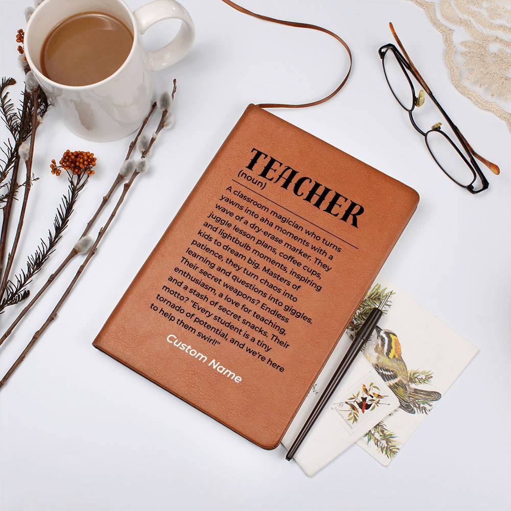 Personalized Teacher Retirement Gift, Coworker Journal Gifts for Women or Men, Appreciation Thank You Gift for Mentor, Teachers Day Gift