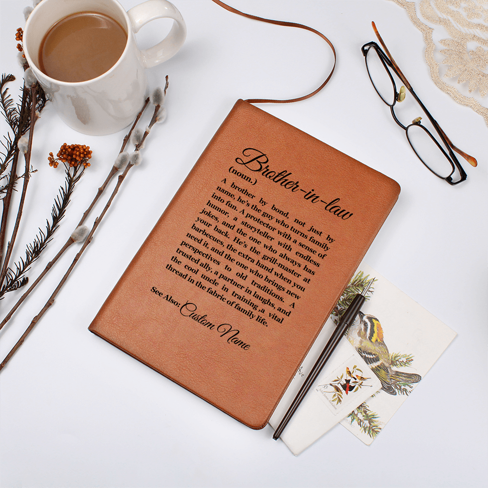 Birthday Gift for Brother in Law, Heartfelt Keepsake, Brother Journal, Brother in Law Appreciation, Thoughtful Sentimental Christmas Gift