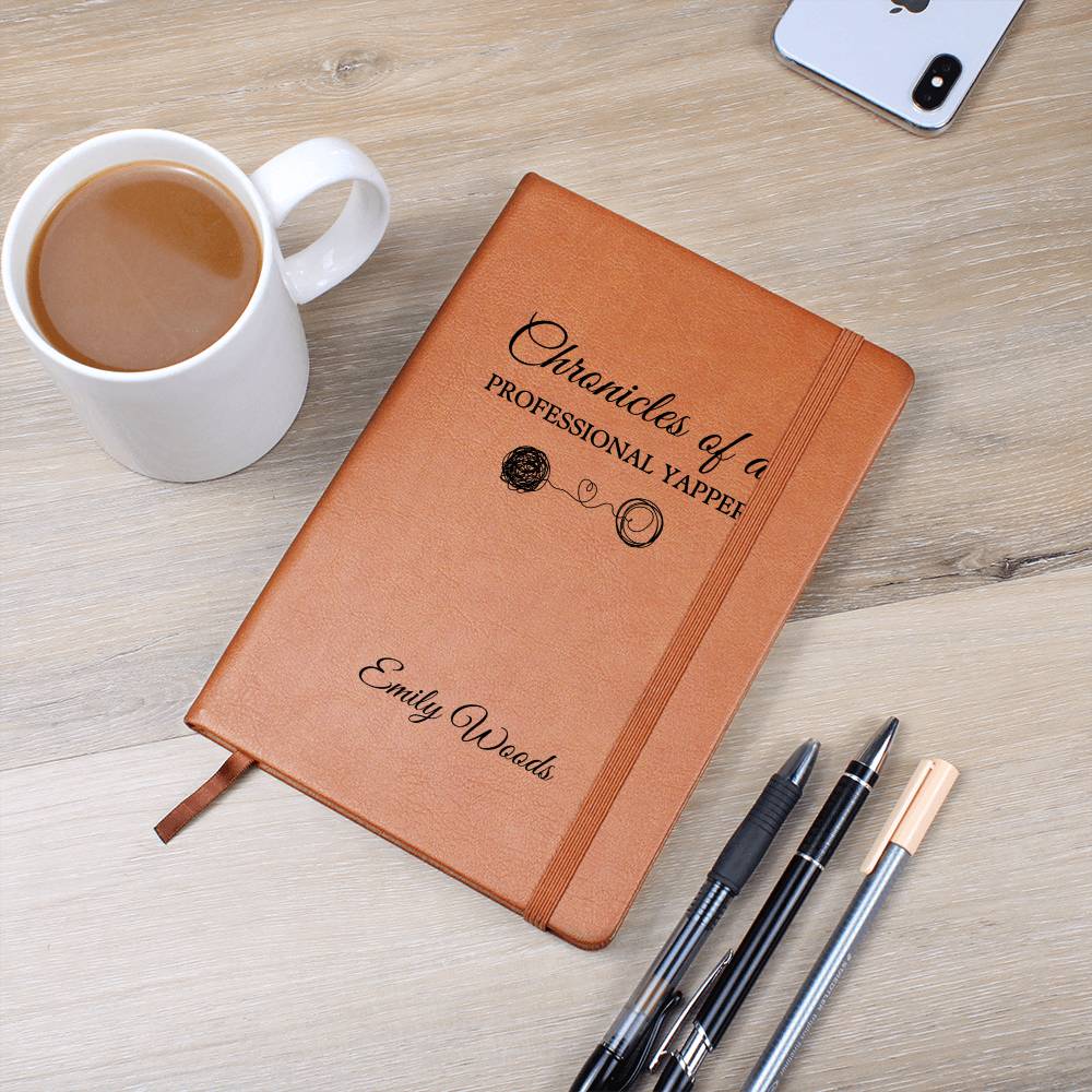 Chronicles of a Professional Yapper Journal Gifts For Her Gift For Friend Sarcastic Meme Tee Funny Y2K Certified Yapper Diary self love club
