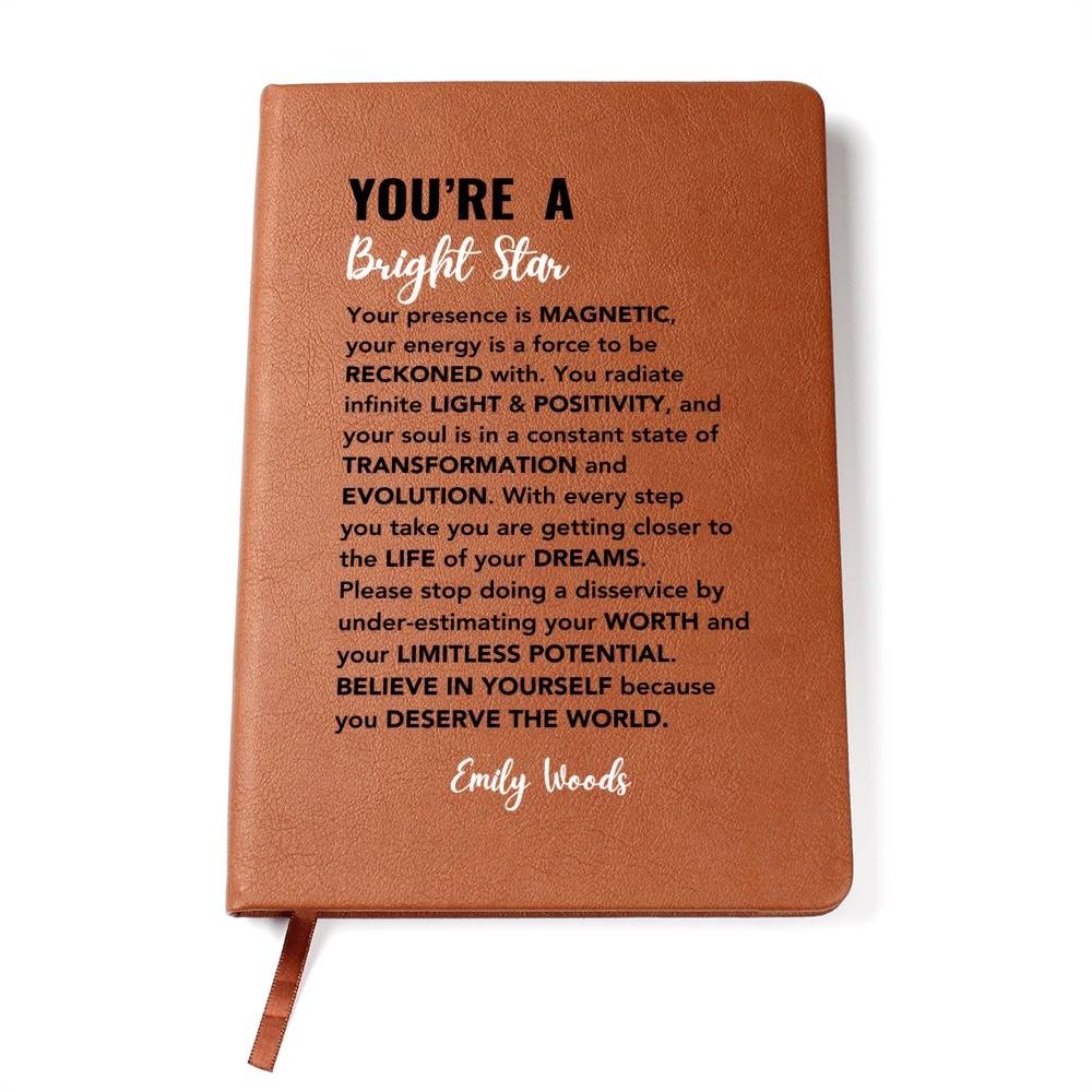 Dreamer's Journal, Difference Maker Notebook, Limitless Potential, Gift for Inspiring Person, Motivational Gift, Strength and Determination